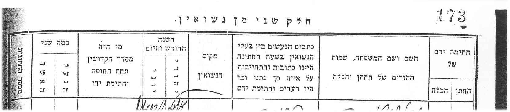 Headers, Hebrew