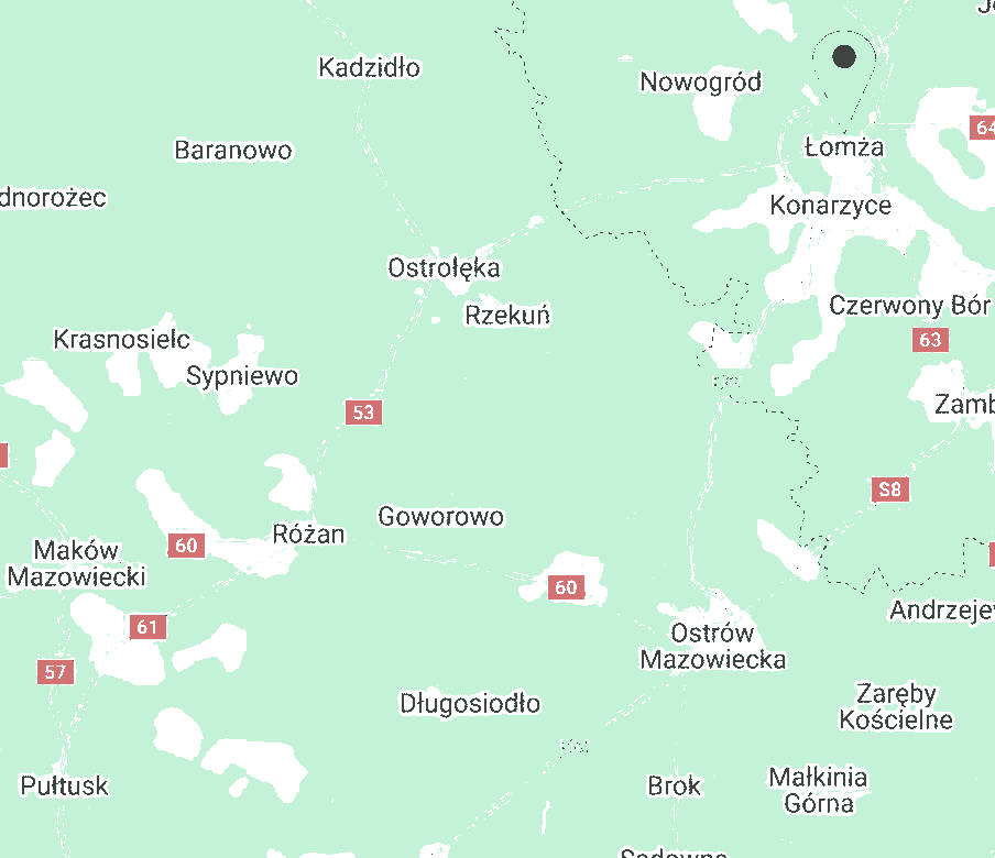 Map of Goworowo Region